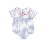 Baseball Stripe - Classic Box Pleat Bubble