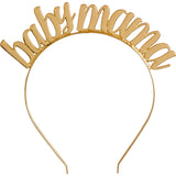 "Baby Mama" Gold Metal Headband