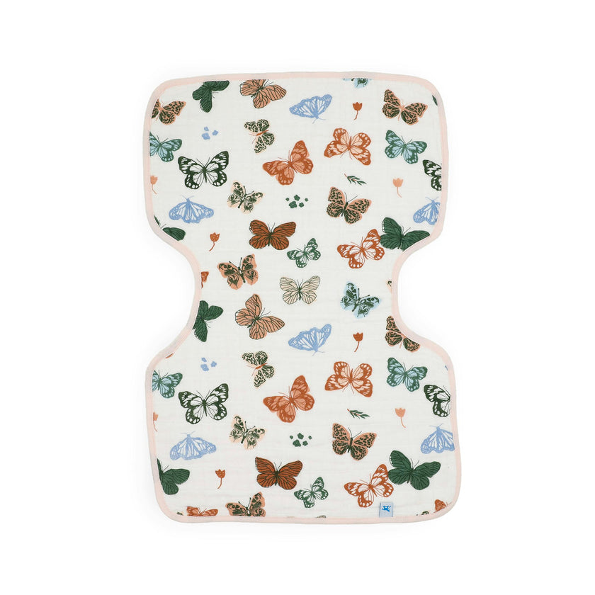 Cotton Muslin Burp Cloth - Butterflies