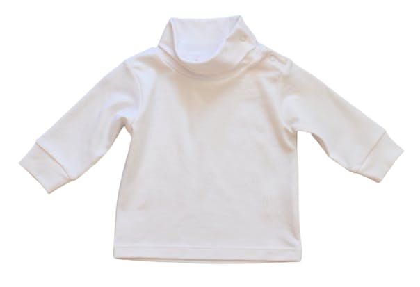Solid White Turtleneck