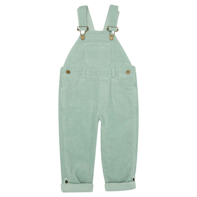 Mint Chunky Cord Overalls