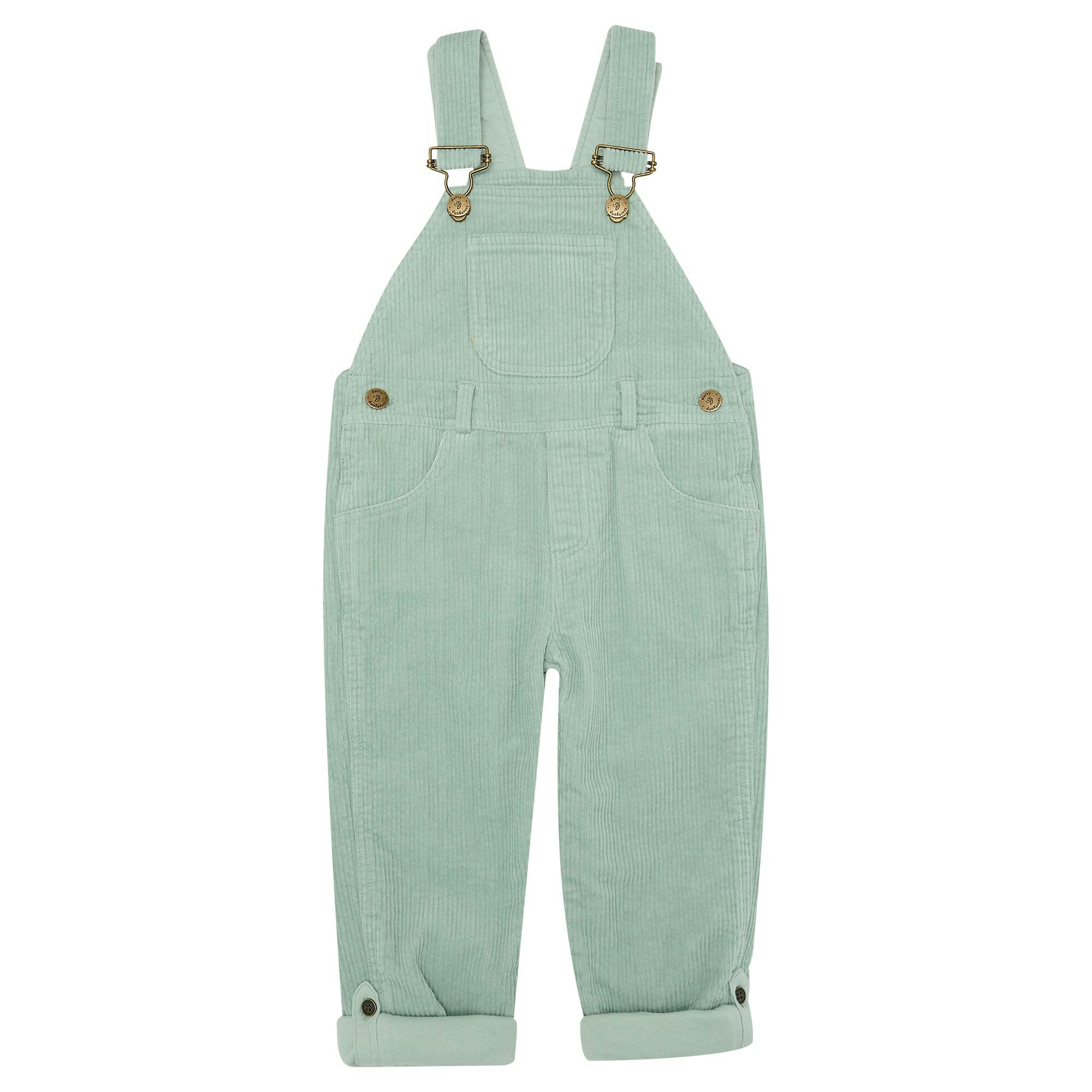 Mint Chunky Cord Overalls