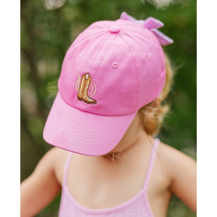 Cowboy Boot Bow Baseball Hat