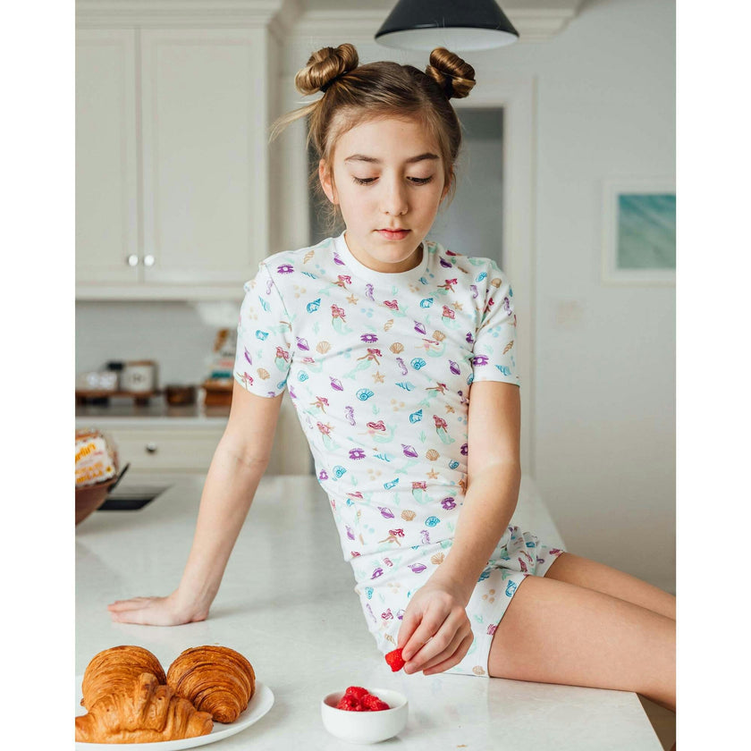 The Organic Short Sleeve Pajama Set [Under the Sea]