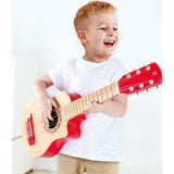 First Musical Guitar: Red Flame - Kid's Wooden Instrument