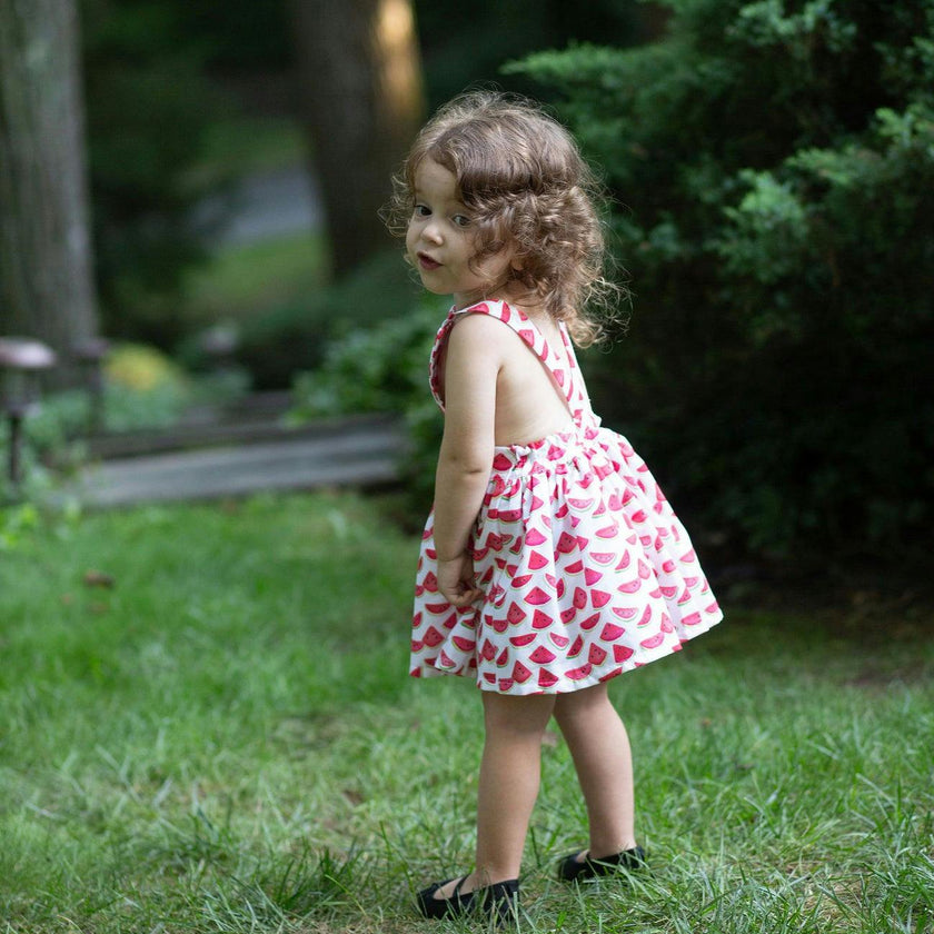 Pinafore Dress in Watermelons