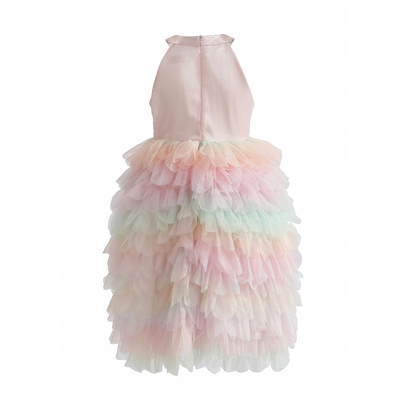 Light Pink Sylvette Sequin Tulle Dress