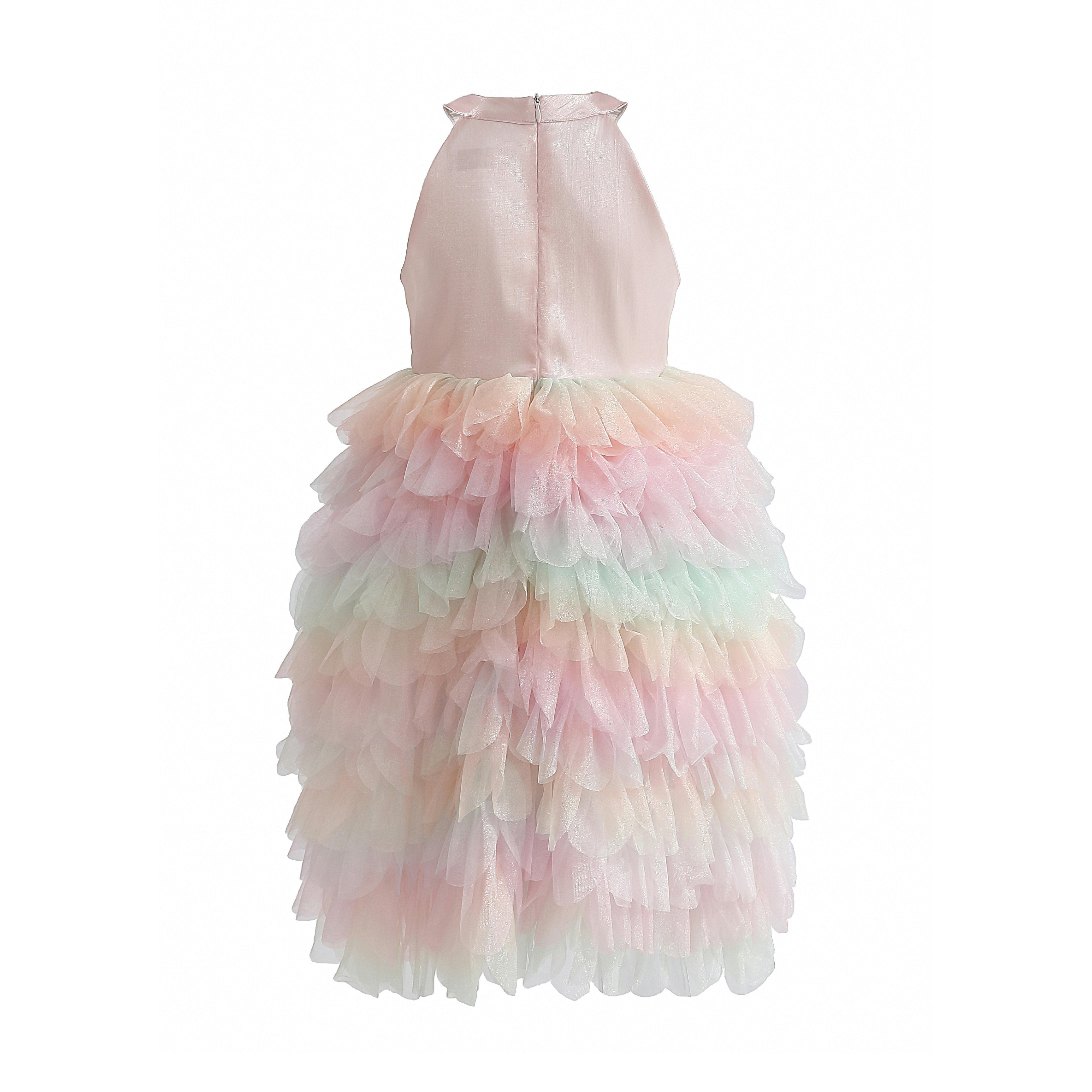 Light Pink Sylvette Sequin Tulle Dress