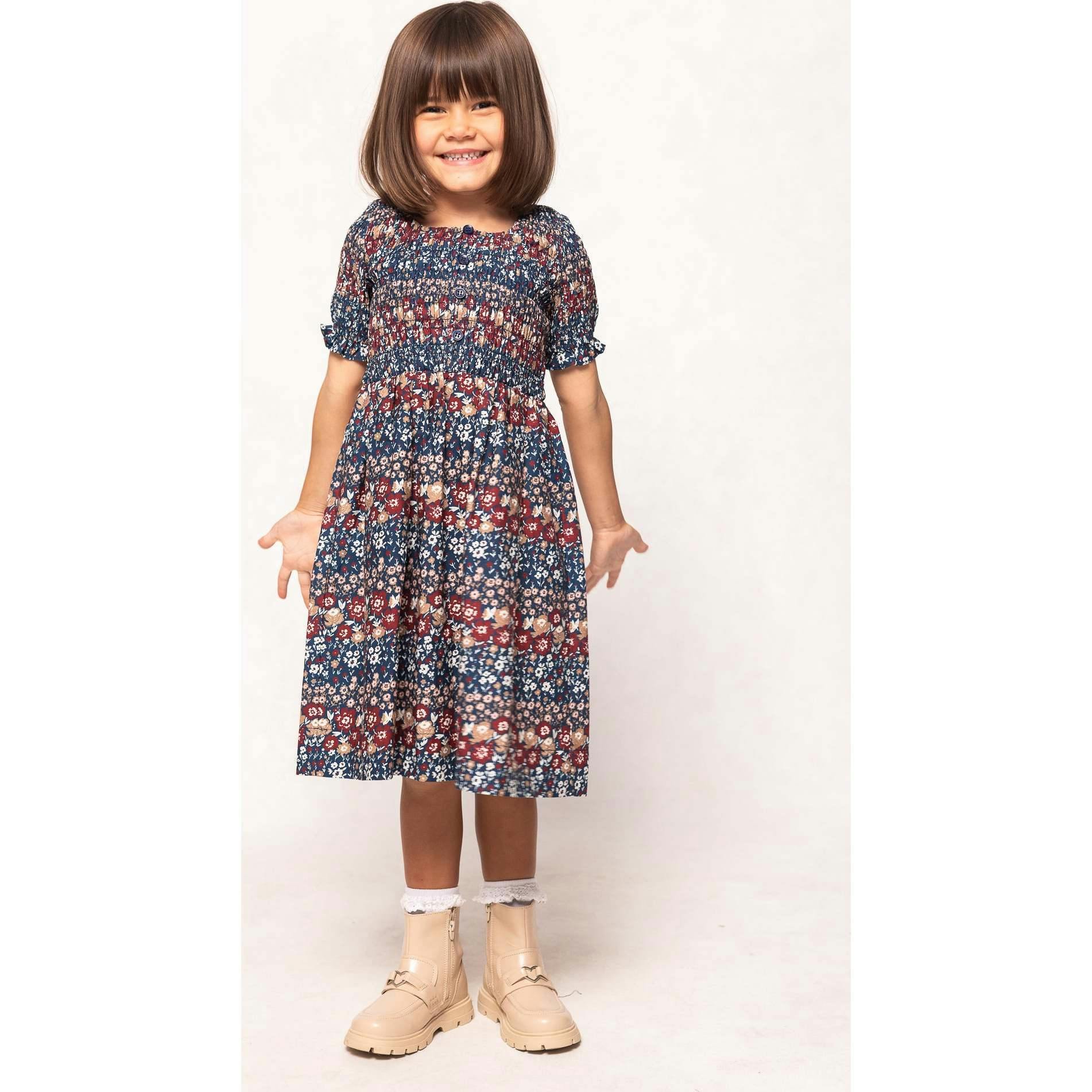 Mini Parker Dress in Dusk Floral Medley