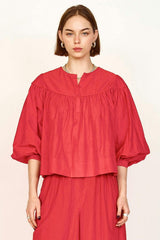 Oslo Blouse in Red