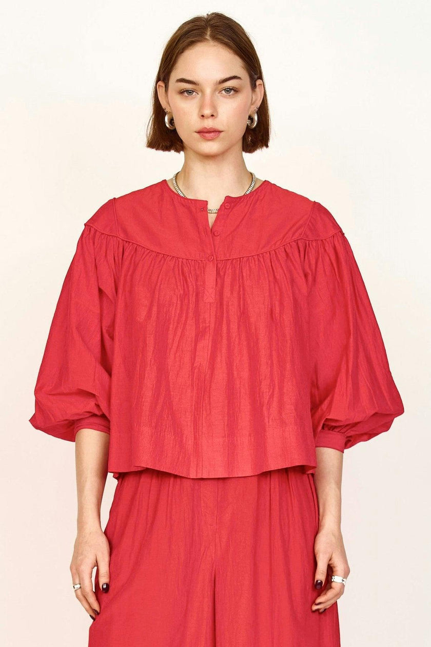 Oslo Blouse in Red