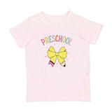 Preschool Pencil Bow Short Sleeve T-Shirt