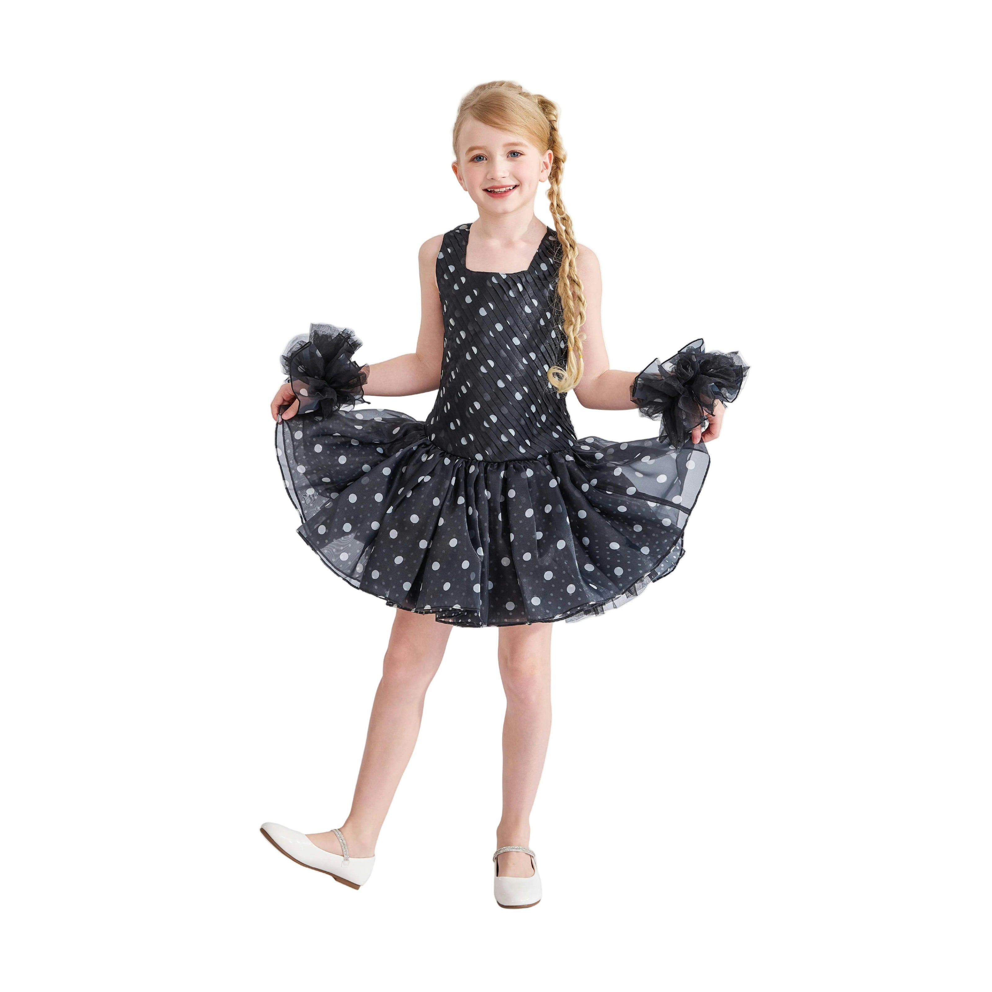 Black Calivra Polka Dot Dress