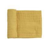 Organic Cotton Muslin Swaddle Blanket - Wheat