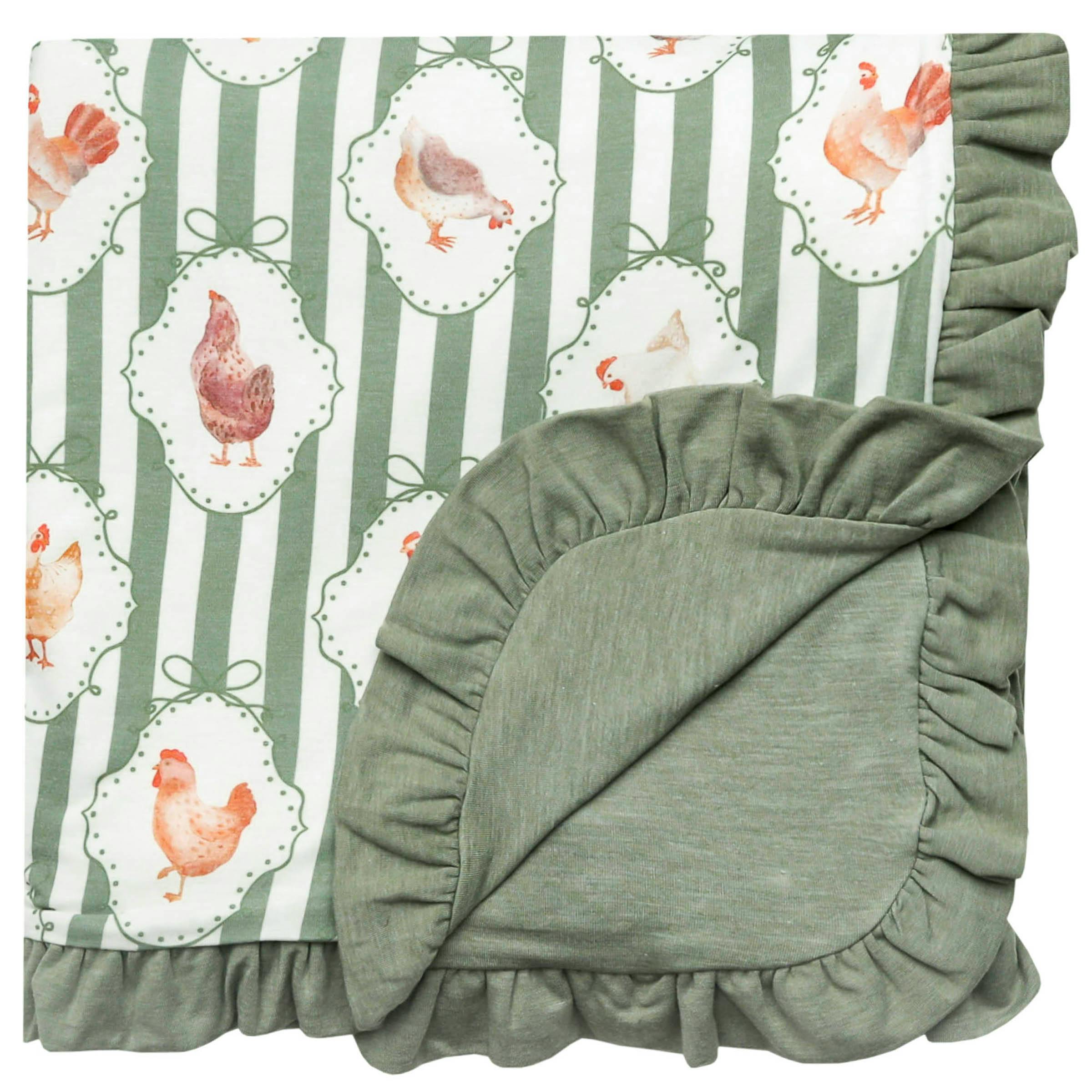 Ruffled Three-Layer Quilt - Constance