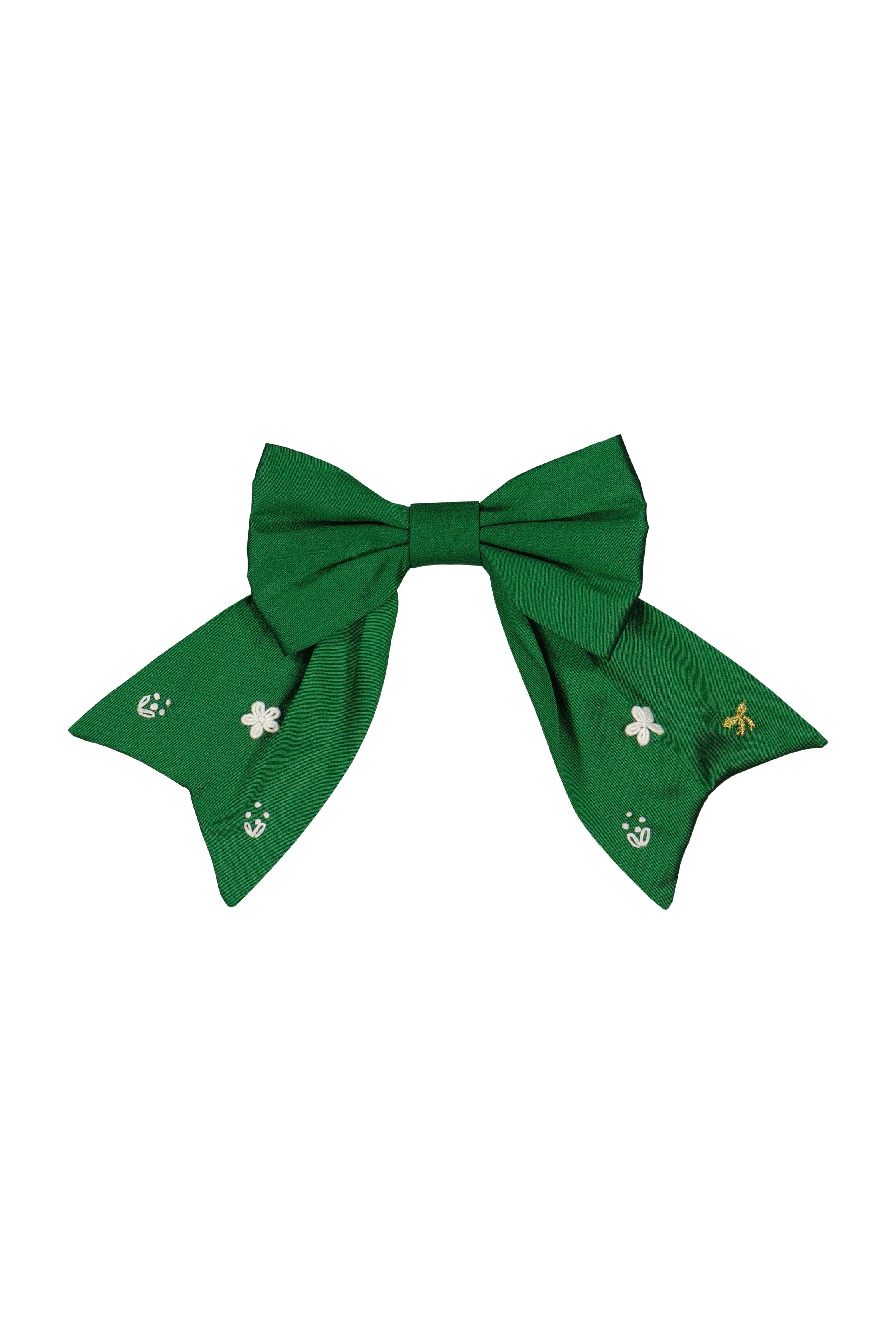 AURELIA GREEN HAIR BOW
