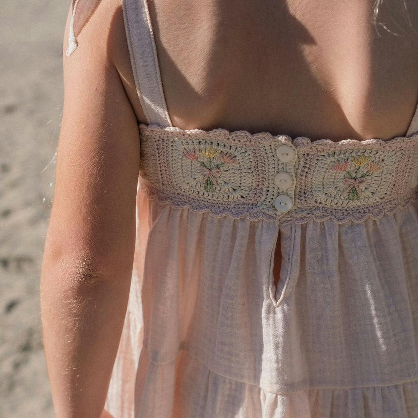 Crochet Dress in Petal Bouquet
