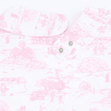 Golf Toile Pink - Feeding Bib