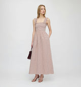 The Ashlyn Nap Dress - Cognac Gingham
