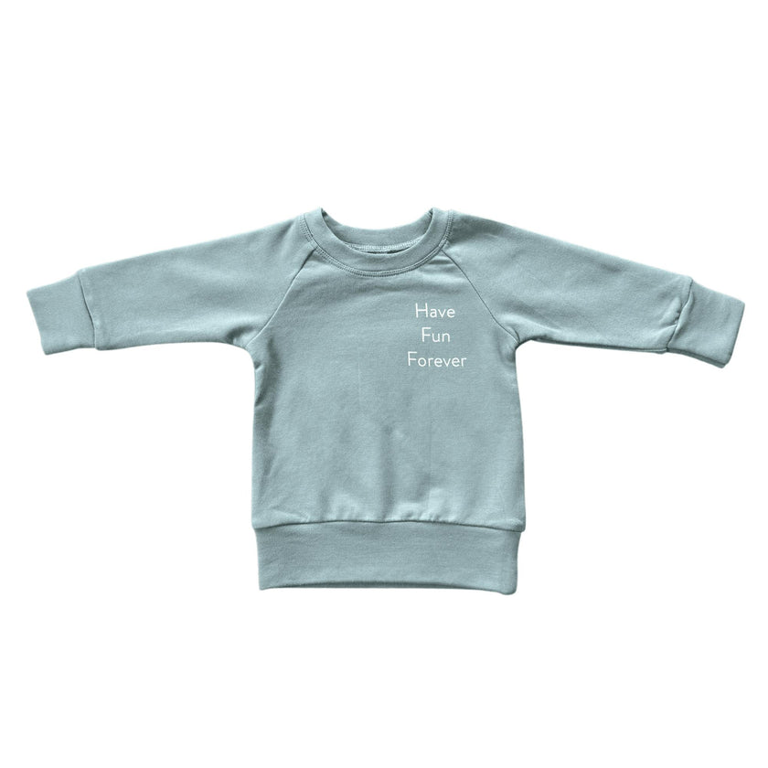Boys Raglan Sweatshirt in Have Fun Forever