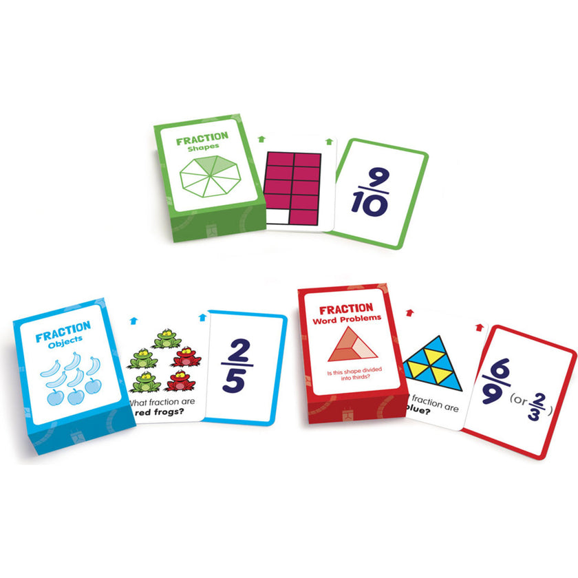 Fraction Flashcards for Ages 6-9+