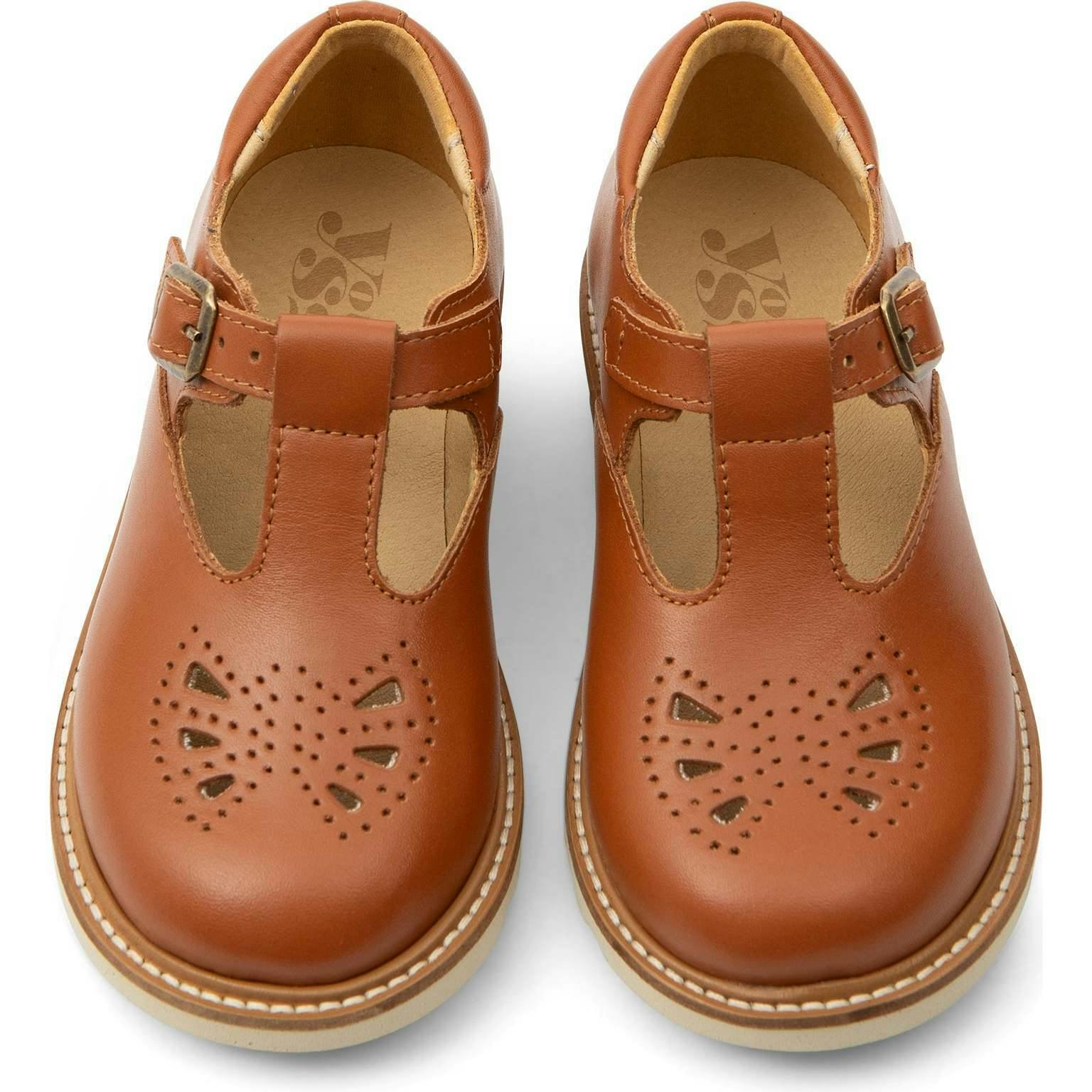 Rosie T-Bar Shoe Chestnut Brown, Brown