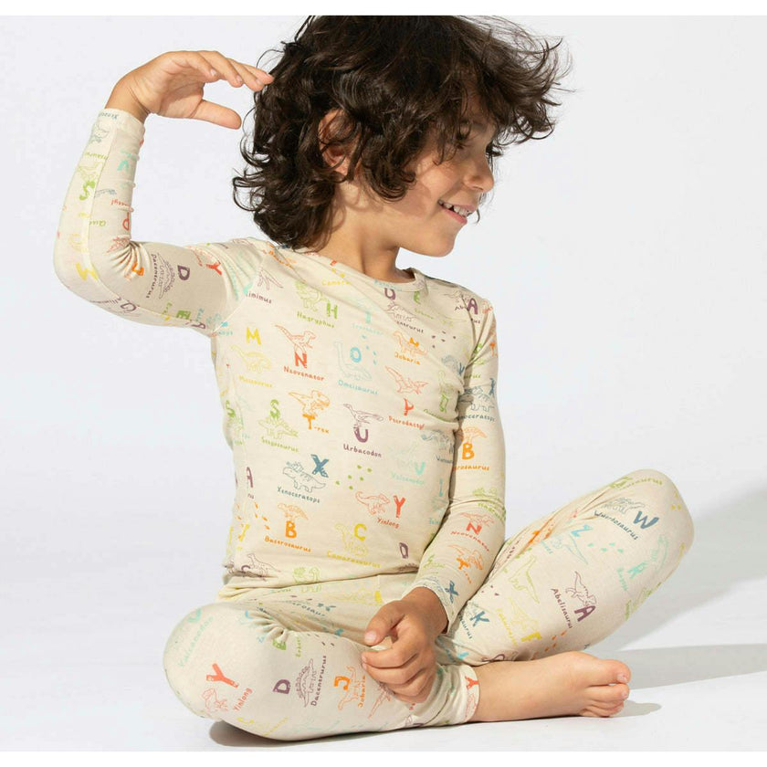 Dino ABC Bamboo Kids Pajamas