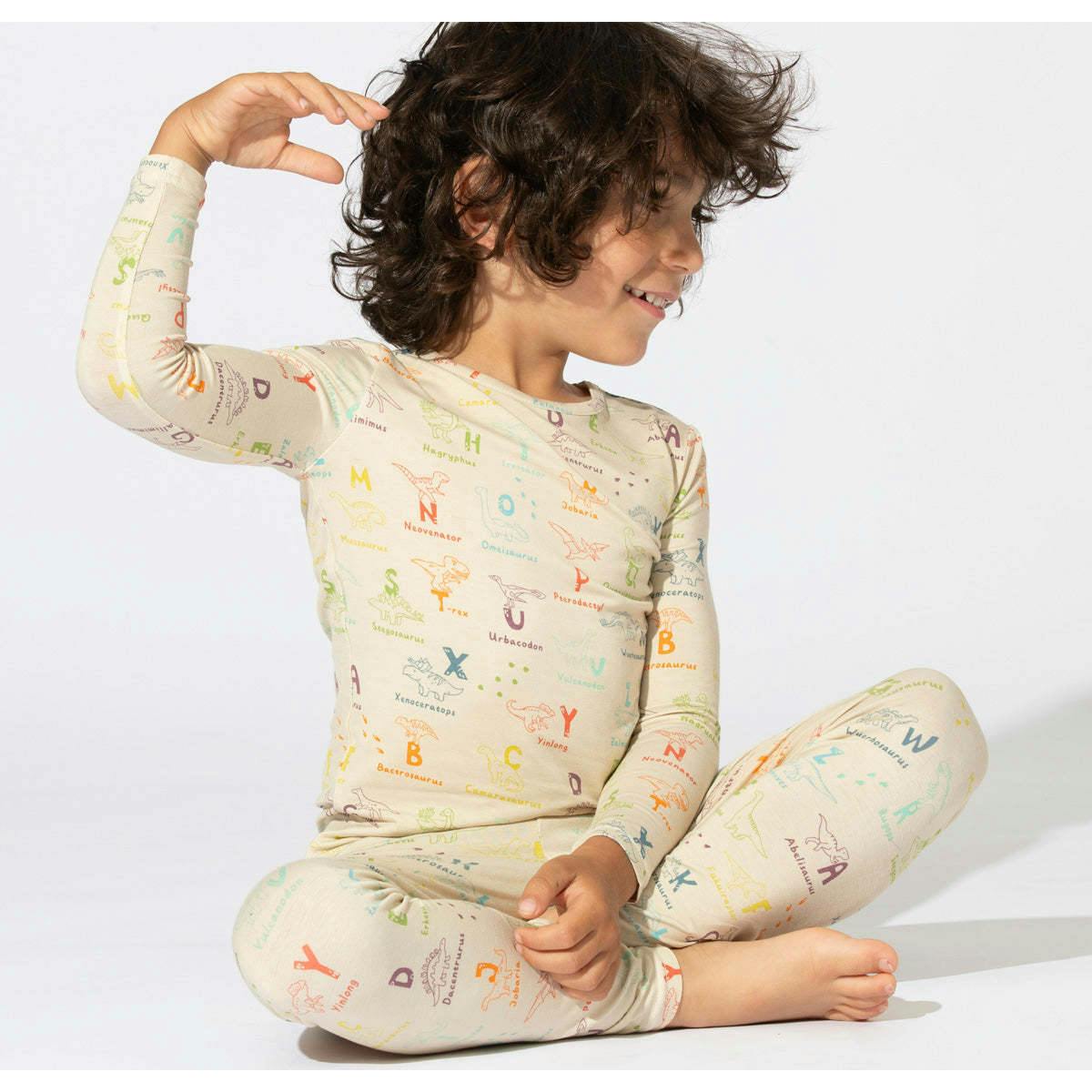 Dino ABC Bamboo Kids Pajamas