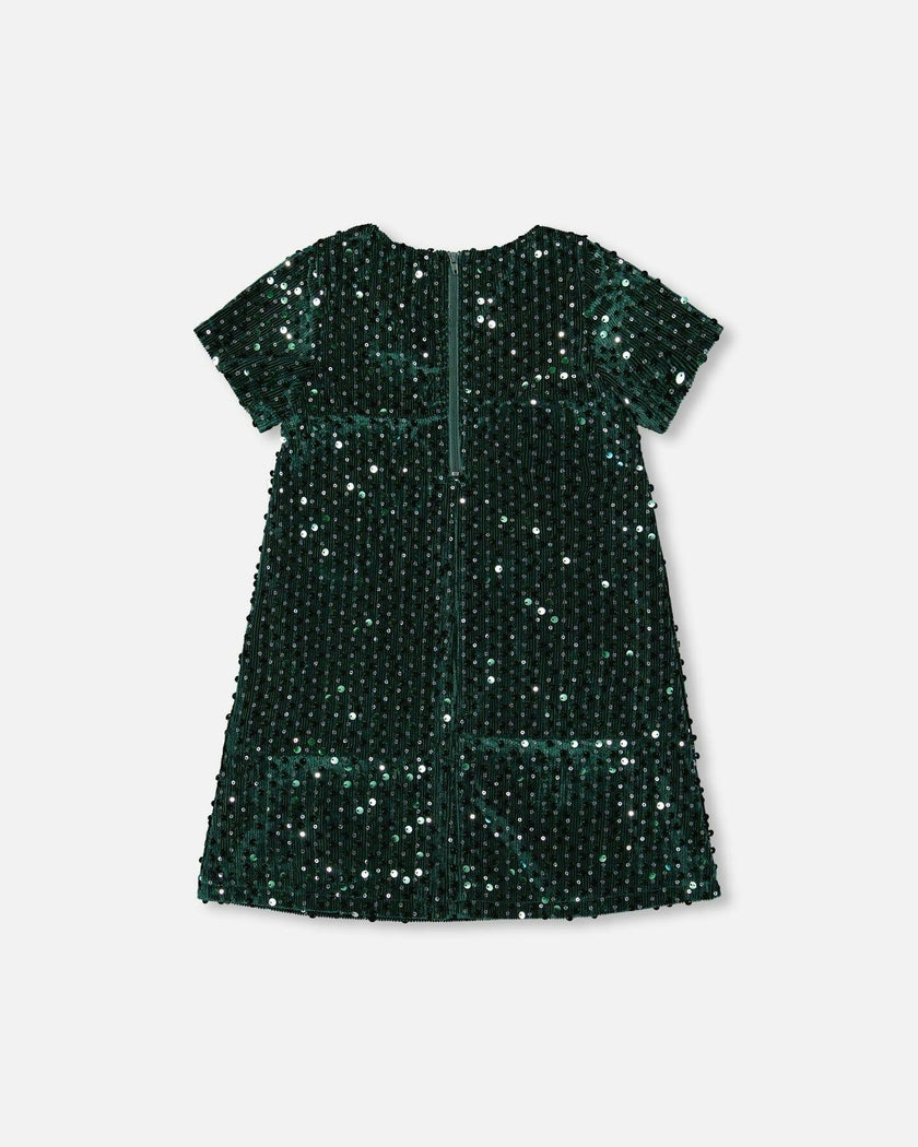 Velvet Short Sleeve Dress
