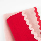 Assorted Ricrac Fabric Napkins