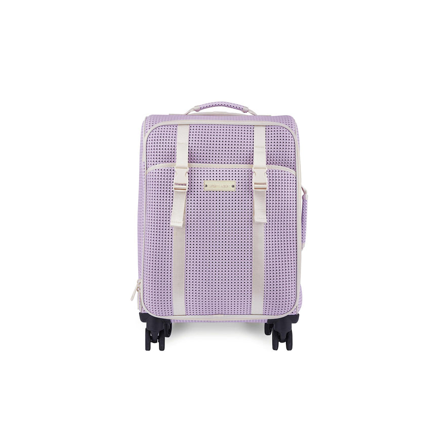 Suitcase 4 wheel Faded Lavender with Nimix Good Vibes Set Bundle