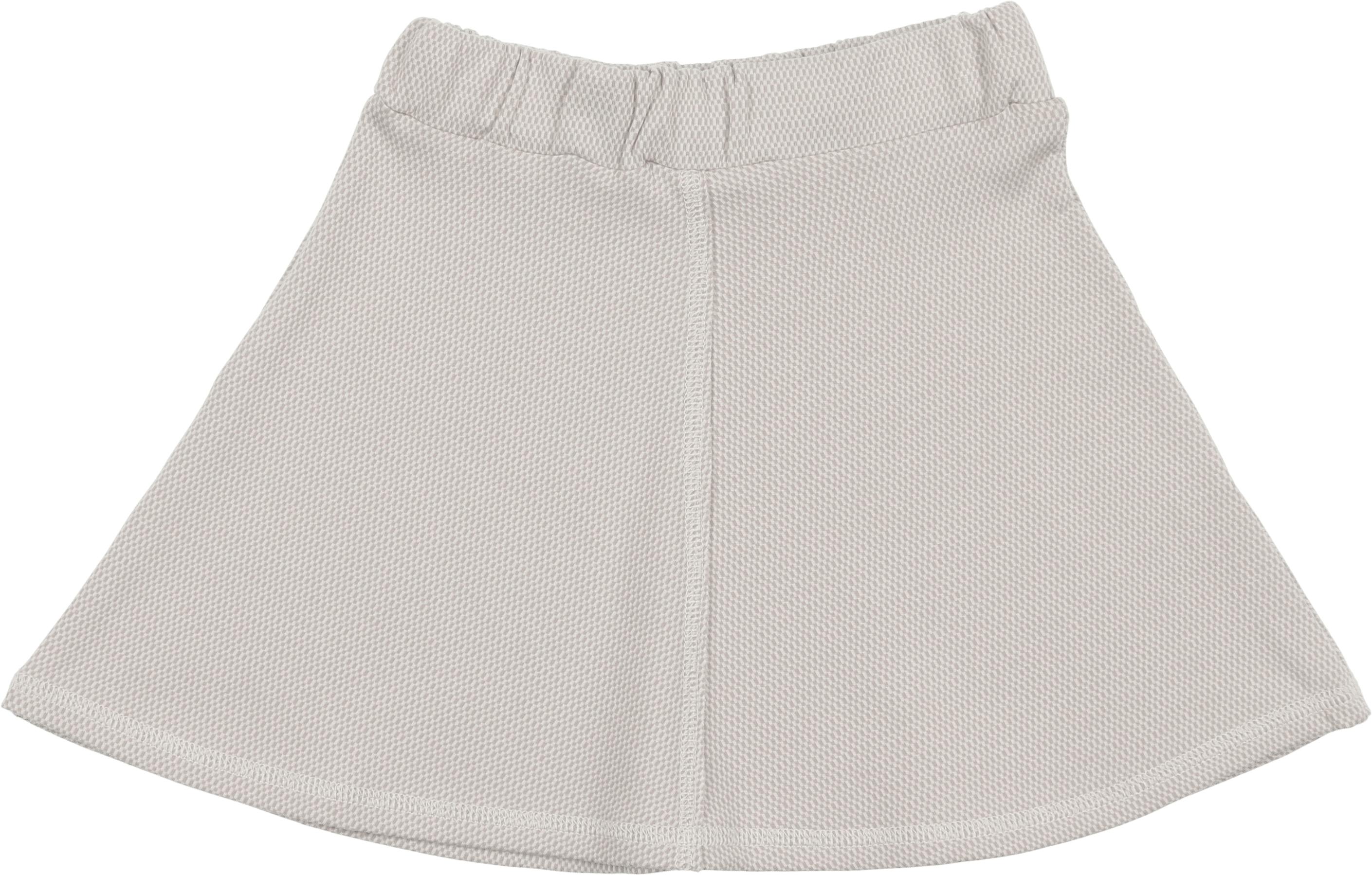 Micro-Grid Patterned Short Skirt