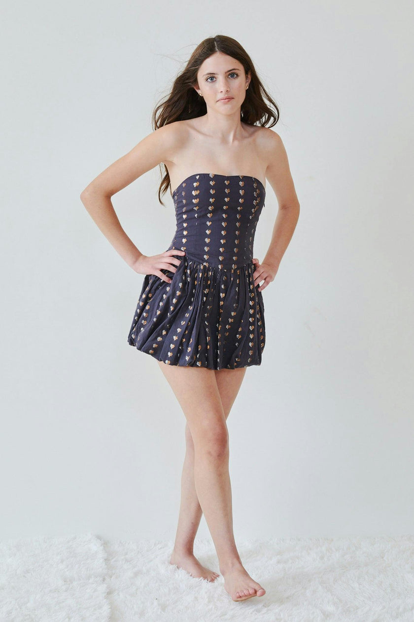 Daniela Black Heart Lurex Ballet Dress