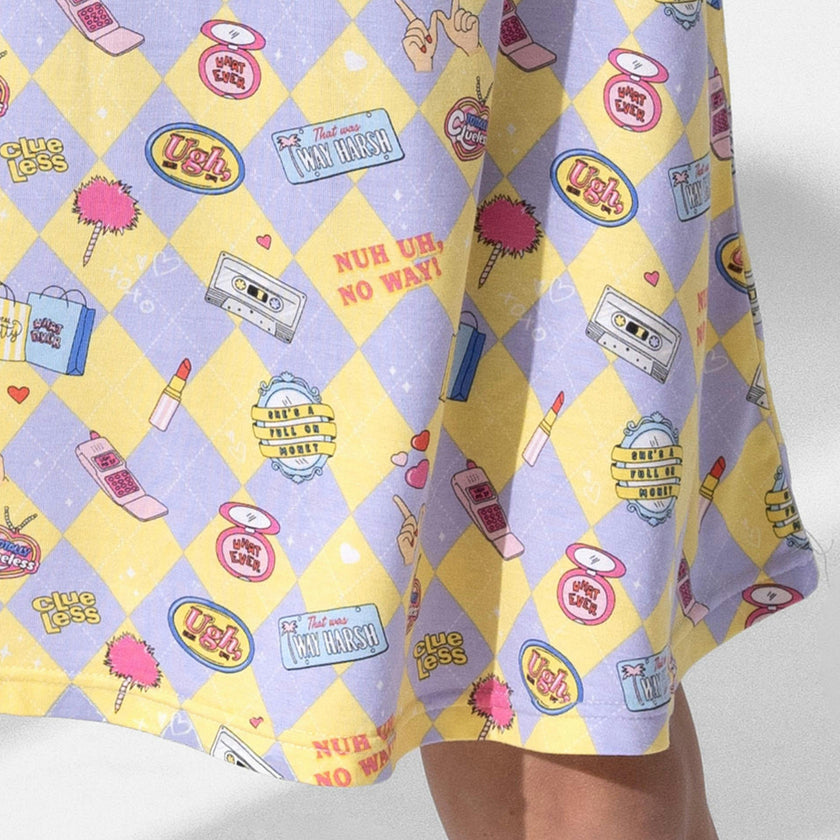 Clueless As If! Bamboo Girls' Short Sleeve Dress