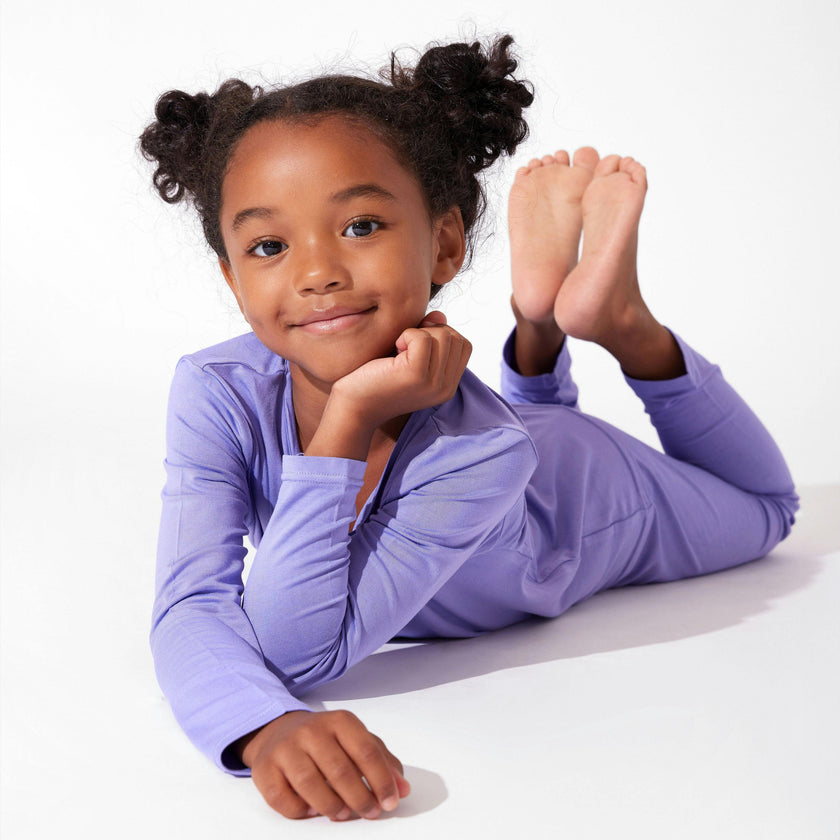 Poppin Purple Bamboo Kids Pajamas