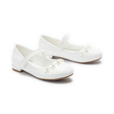 White Isolde Flower Shoes