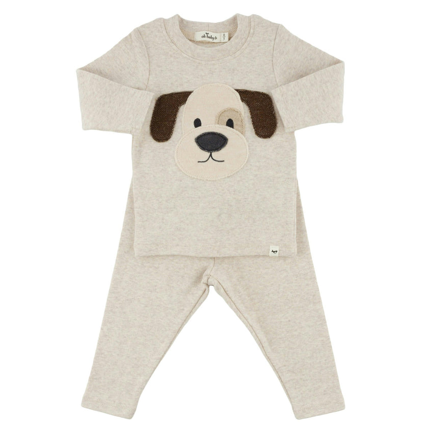 Puppy Face Baby Rib 2pc Set