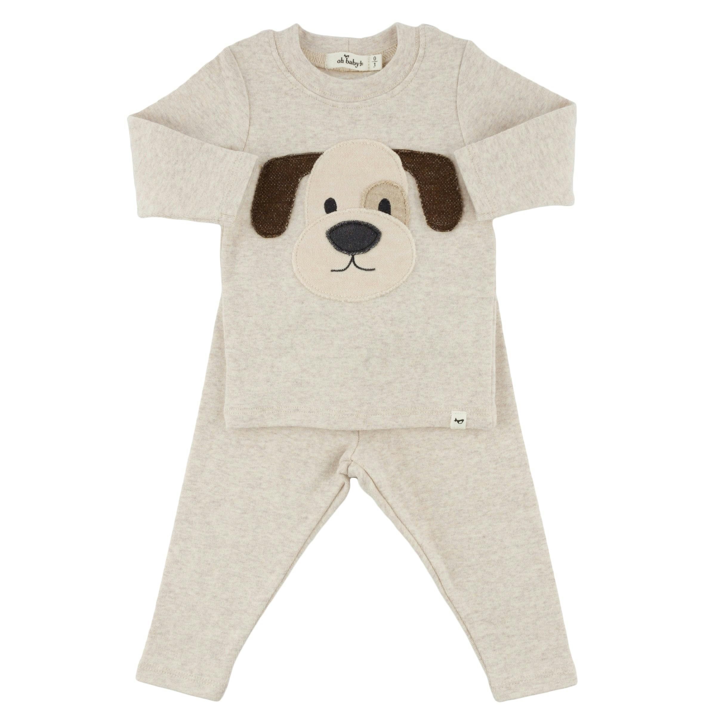 Puppy Face Baby Rib 2pc Set