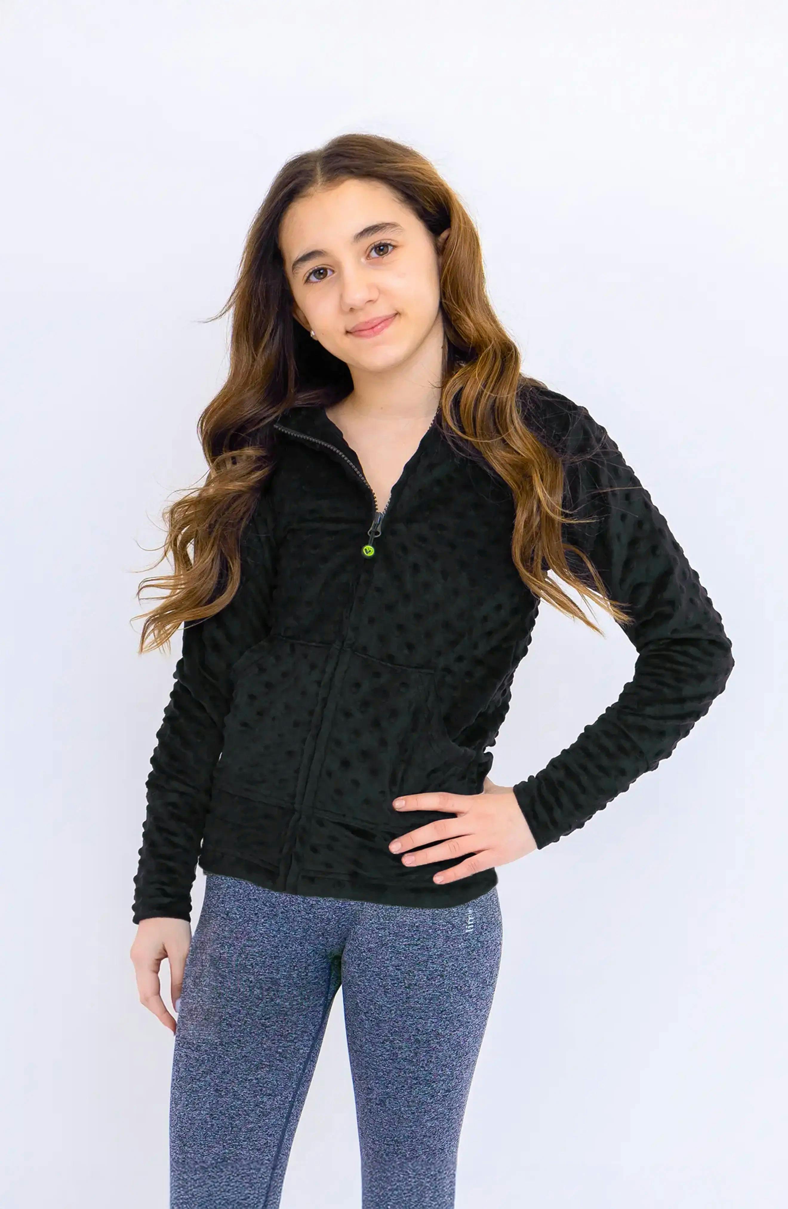 Minky Bubble Zip Hoodie