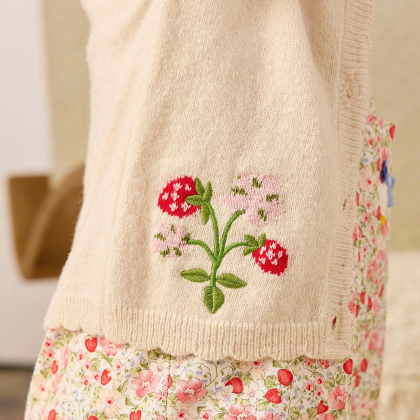 Baby Strawberry Cardigan