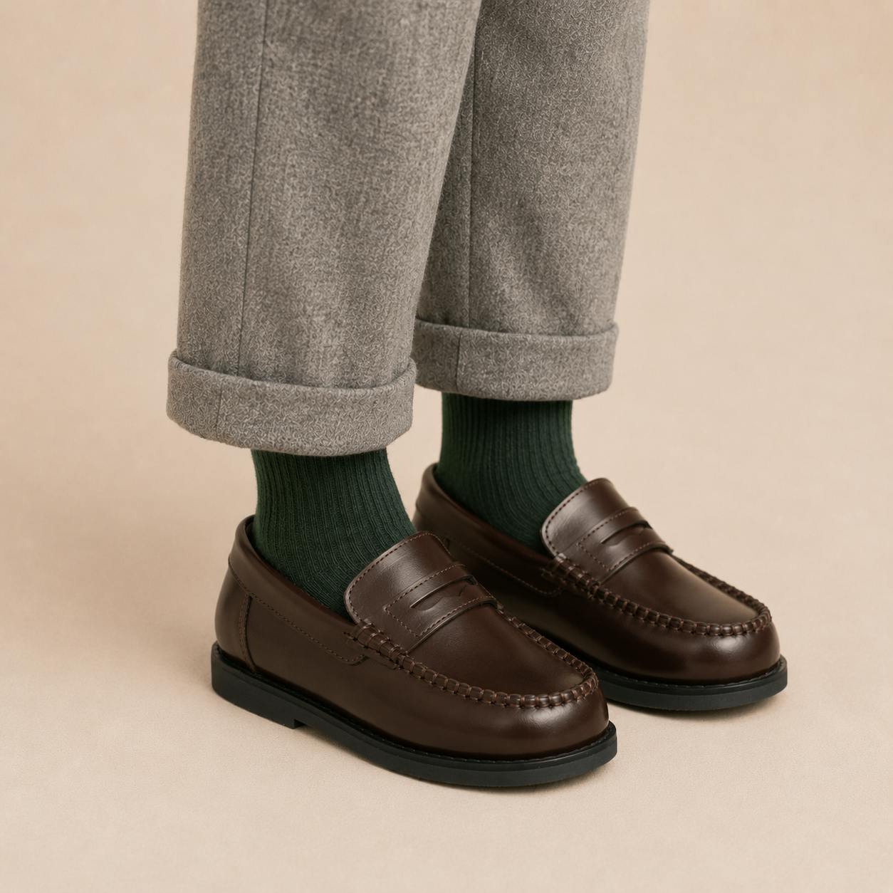 Scholar Moccasin | Brown Leather
