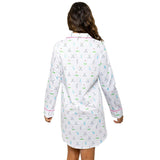 Women's Golf Night Shirt - Organic Cotton Poplin