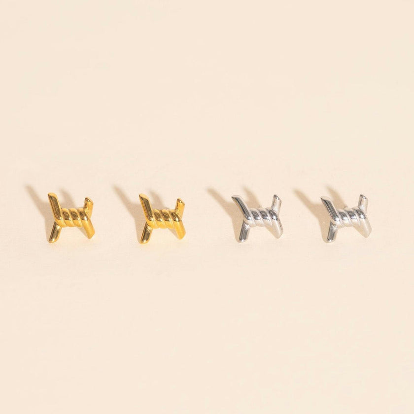 Barbed Wire Stud Earrings