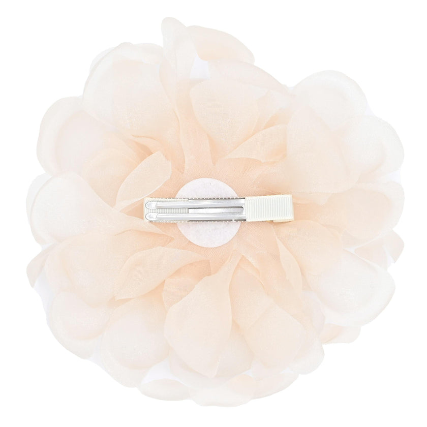 Pearl Ribbon Flower Hairclip
