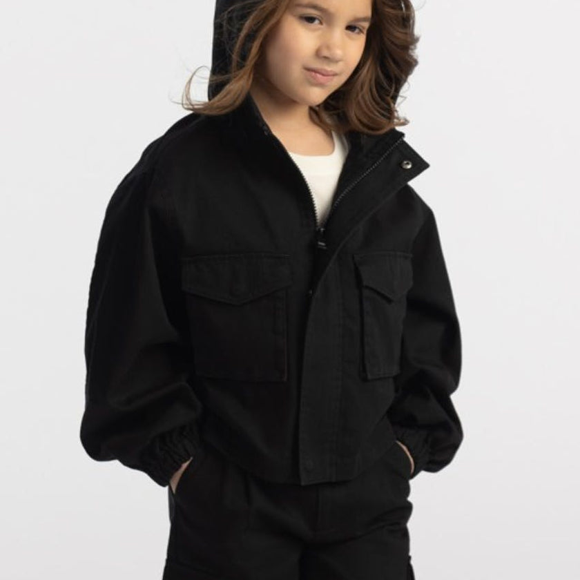 Organic Cotton Boxy Cargo Jacket&nbsp;