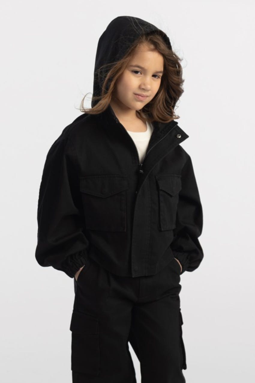 Organic Cotton Boxy Cargo Jacket&nbsp;