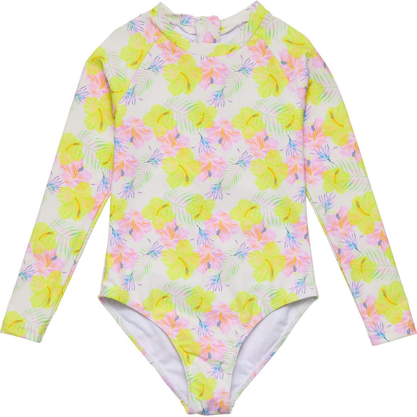 Aloha Vacay Recycled LS Surf Suit