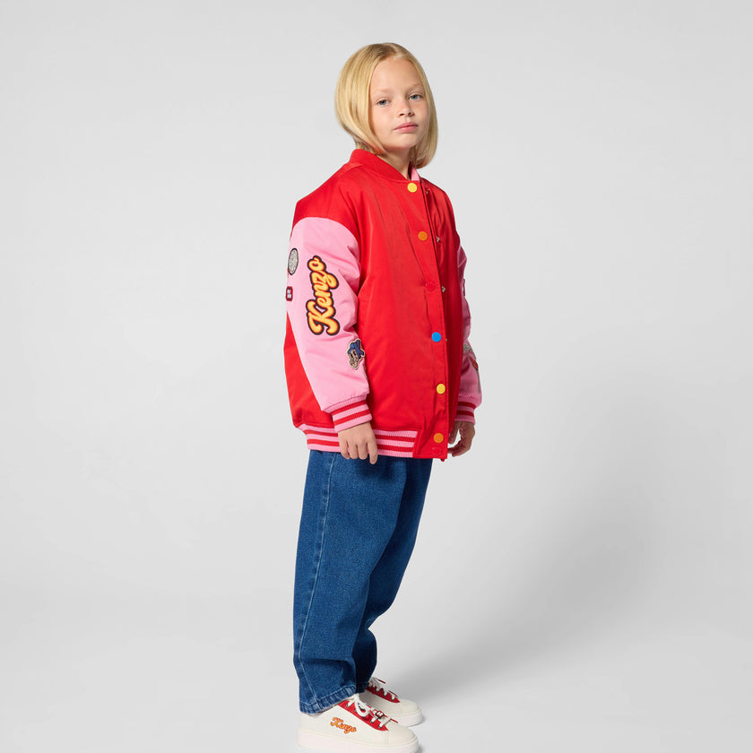 Red & Pink Varsity Jacket