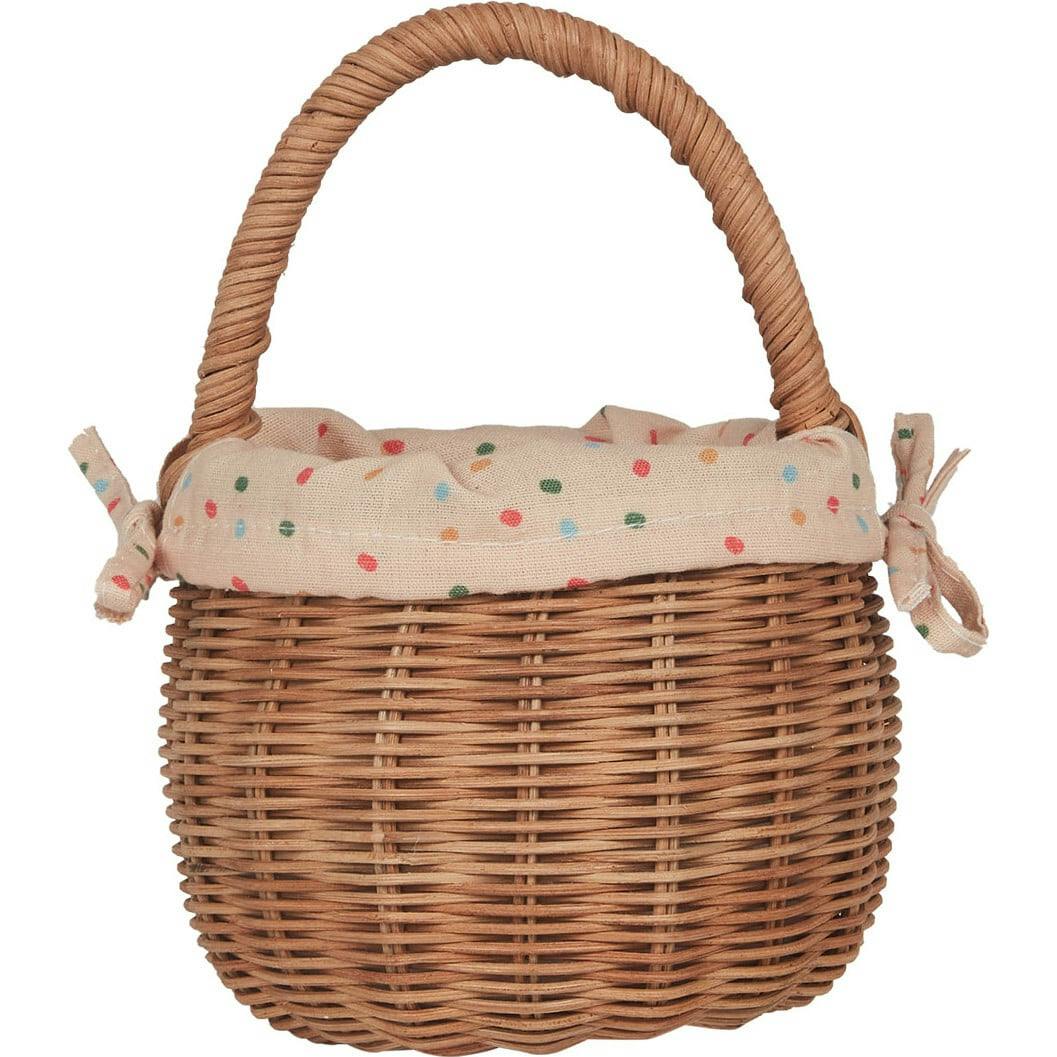 Rattan Berry Basket with Lining – Gumdrop