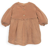Baby Mixed Media Topstitch Dress